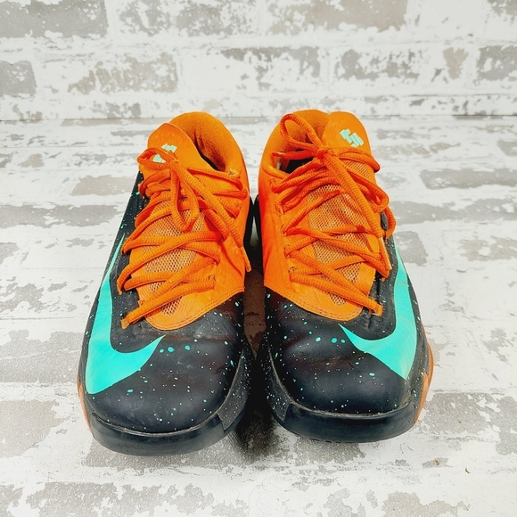 Nike Zoom KD 6 VI Texas Black Orange Lace Up Galaxy Basketball Sneakers i68 - Picture 3 of 11